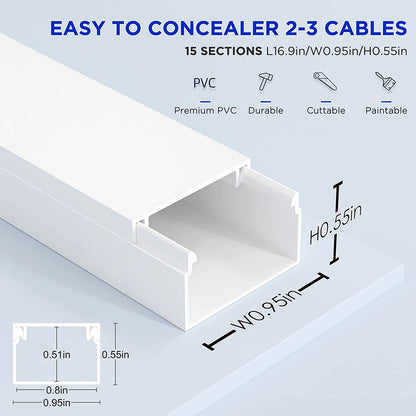 TV Cord Cover Raceway 254in