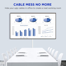 Load image into Gallery viewer, 254&quot; Paintable Wall Cable Raceway for TV Computer Cords, Holds 2-3 Cables, 15 Pack, Slim
