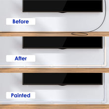 Load image into Gallery viewer, 254&quot; Paintable Wall Cable Raceway for TV Computer Cords, Holds 2-3 Cables, 15 Pack, Slim
