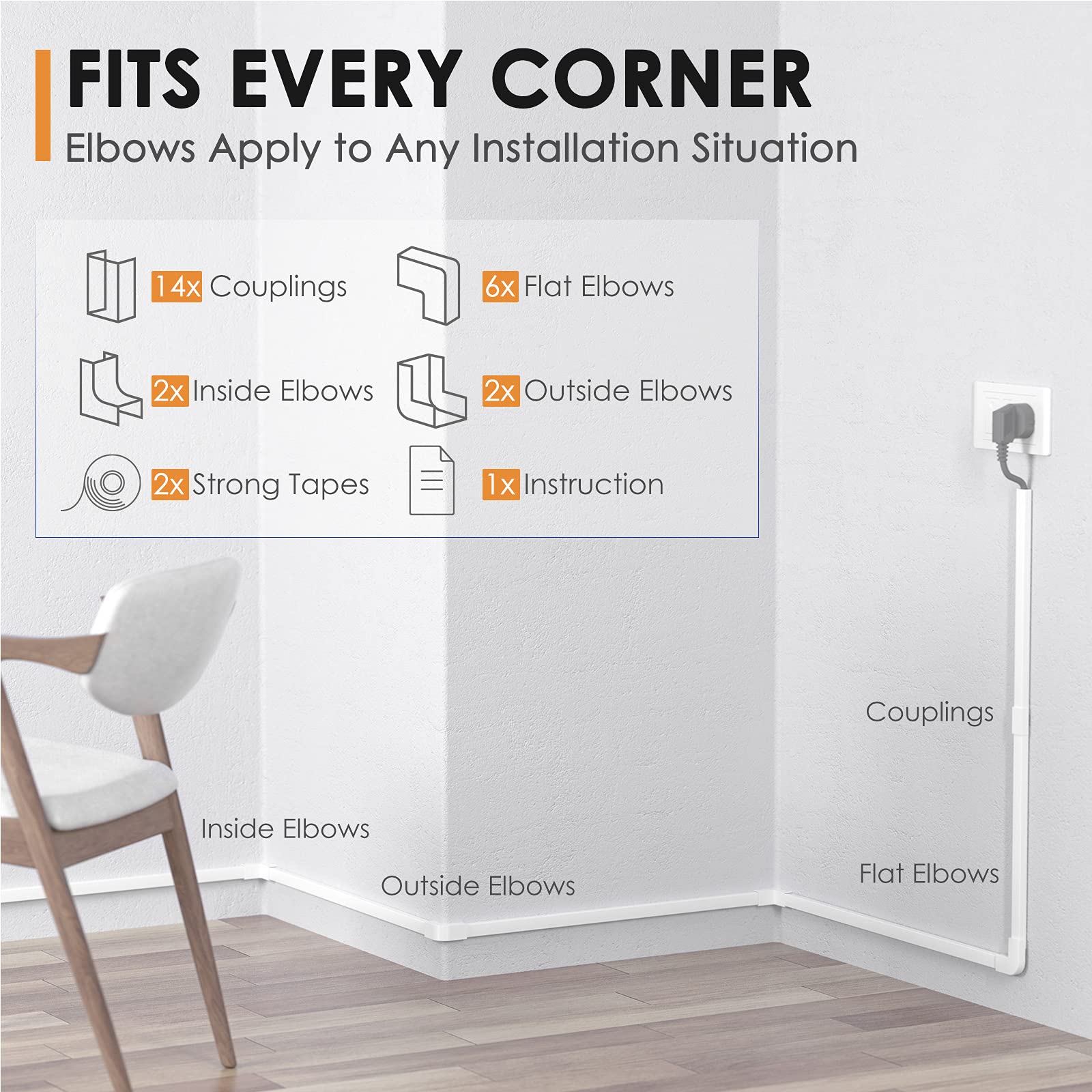 254in Multi-purpose Cord Cover