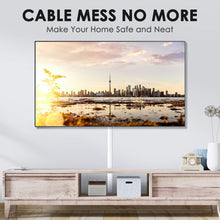Load image into Gallery viewer, 254&quot; Paintable Wall Cable Raceway for TV Computer Cords, Holds 1 Cable, 15 Pack, Slender
