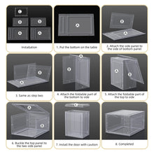 Load image into Gallery viewer, 6 Pack Shoe Box Clear Plastic Stackable
