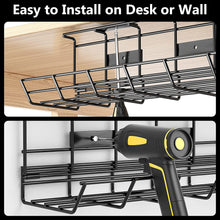 Load image into Gallery viewer, Under Desk Cable Management Tray
