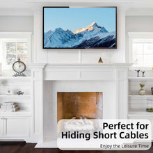 Load image into Gallery viewer, 31.5&quot; Hinged Snap-on Cable Raceway for TV Power Cords, 2 Pack, Slim
