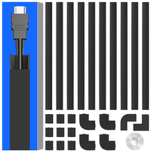Load image into Gallery viewer, 142&quot; Paintable Wall Cable Raceway, Holds 1 Cable, 9 Pack, Slender

