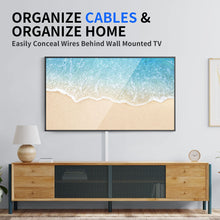 Load image into Gallery viewer, 142&quot; Paintable Wall Cable Raceway, Holds 1 Cable, 9 Pack, Slender
