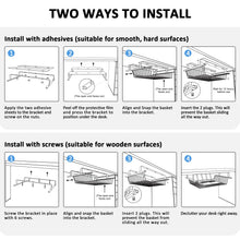 Load image into Gallery viewer, Under Desk Metal Storage Drawer
