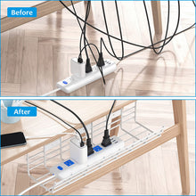 Load image into Gallery viewer, Cable Management Under Desk Cord Organizer
