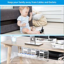 Load image into Gallery viewer, Cable Management Under Desk Cord Organizer
